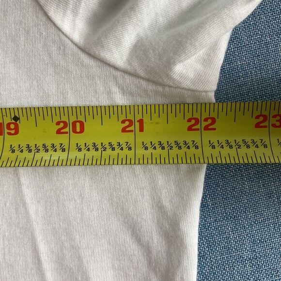 Talbots 100% pima cotton white short sleeve tee top size XLP - Picture 7 of 8